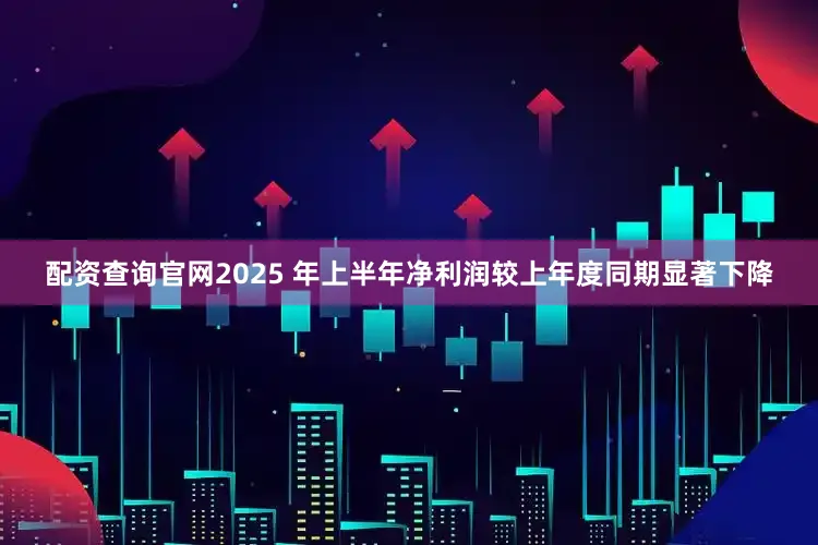 配资查询官网2025 年上半年净利润较上年度同期显著下降